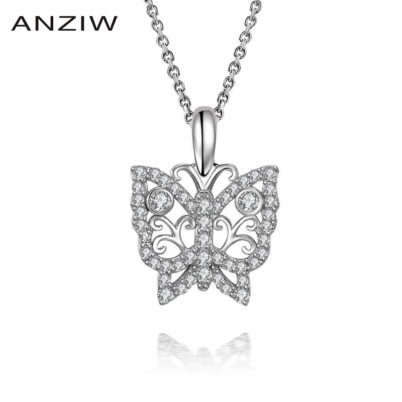 ANZIW Luxury 925 Sterling Silver Pendant Necklace for Women Butterfly Animal Long Chain Necklace Wedding collar de plata
ANZIW Luxury 925 Sterling Silver Pendant Necklace for Women Butterfly Animal Long Chain Necklace Wedding collar de plata