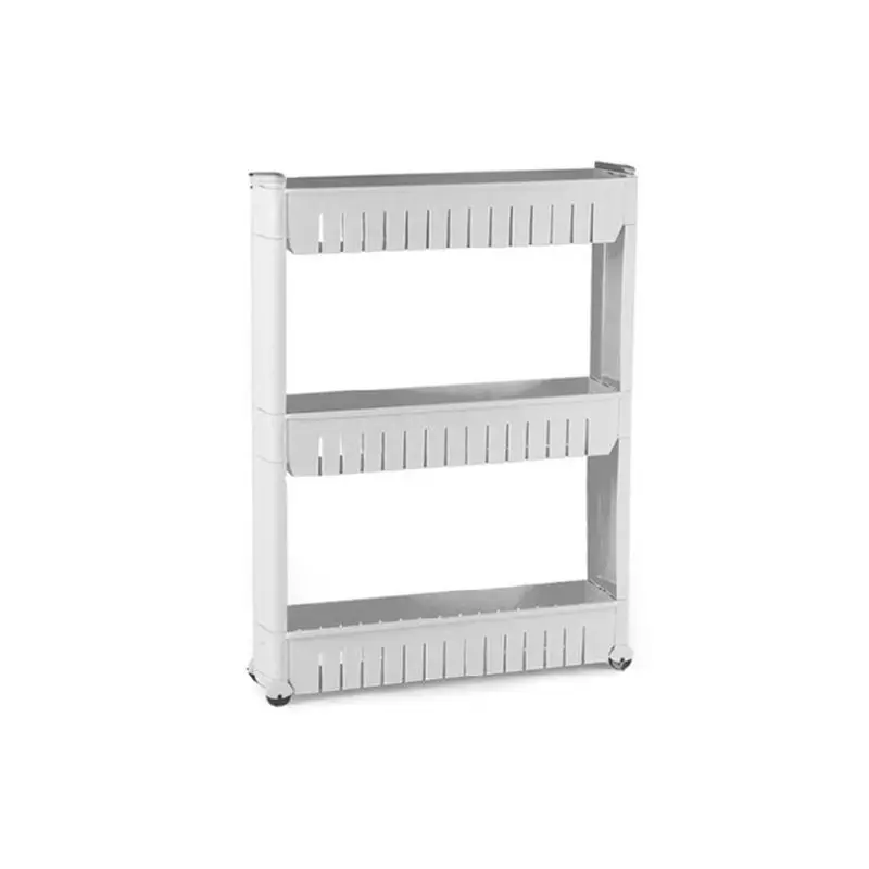 Slim Slide Out Storage Rack Holder Organizer Shelf Moving Wheels Trolley Three Layers Detachable Kitchen Bathroom C63B
Slim Slide Out Storage Rack Holder Organizer Shelf Moving Wheels Trolley Three Layers Detachable Kitchen Bathroom C63B