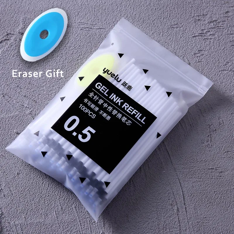 100Pcs Erasable Gel Pen Refill Writing Stationary Replacement Refills Black Blue Ink Student School Office Erasable Pen Refills 
100Pcs Erasable Gel Pen Refill Writing Stationary Replacement Refills Black Blue Ink Student School Office Erasable Pen Refills