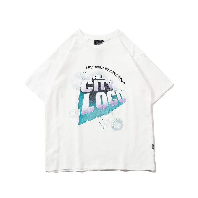 2021 Summer Fashion Brand Loose Street Letter Print Short-Sleeve T-shirt Women Couple Hip Hop Sports Half Sleeve T-shirt
2021 Summer Fashion Brand Loose Street Letter Print Short-Sleeve T-shirt Women Couple Hip Hop Sports Half Sleeve T-shirt