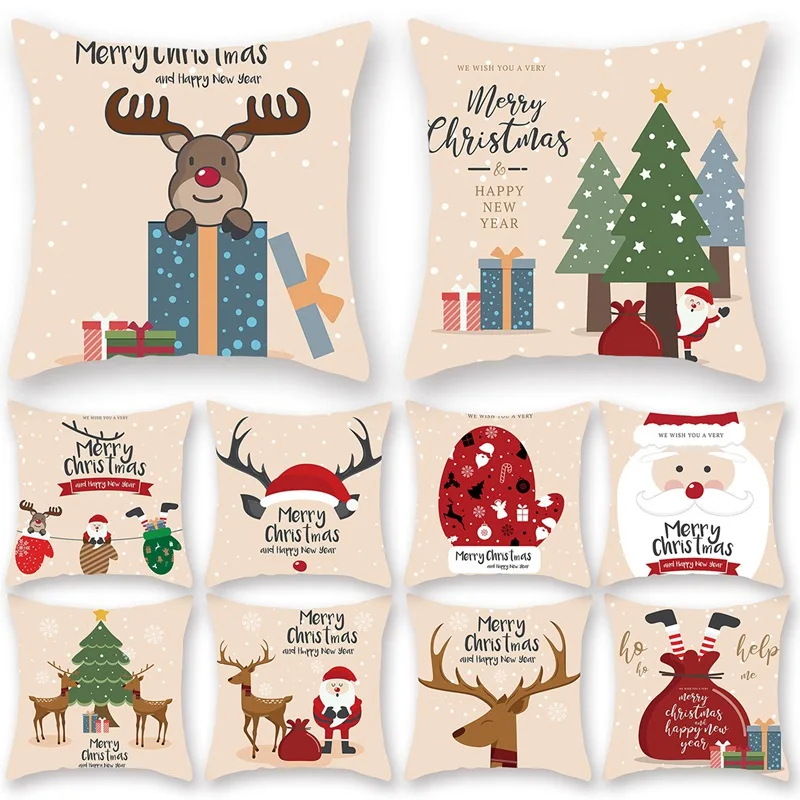 2021 Merry Christmas Cushion Cover Santa Claus Elk Christmas Pillowcase For Home Christmas Ornaments Natal Navidad New Year 2022
2021 Merry Christmas Cushion Cover Santa Claus Elk Christmas Pillowcase For Home Christmas Ornaments Natal Navidad New Year 2022