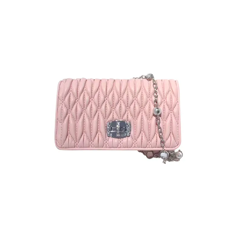 Pearl Diamond Chain Square Sling Bag Women's 2020 New Style Elegant Lady Pleated Bubble Shoulder Bag Messenger Bag
Pearl Diamond Chain Square Sling Bag Women's 2020 New Style Elegant Lady Pleated Bubble Shoulder Bag Messenger Bag