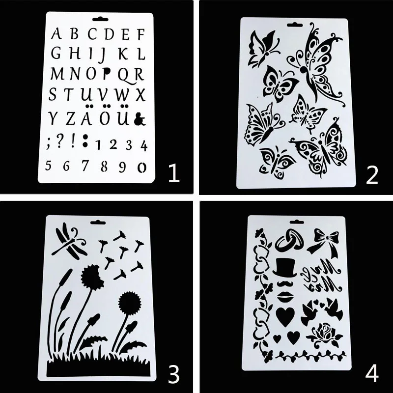 Coloring Embossing Stencils Painting Template DIY Drawing Mold Graffiti Decoration Office School Supplies Reusable Stationery
Coloring Embossing Stencils Painting Template DIY Drawing Mold Graffiti Decoration Office School Supplies Reusable Stationery