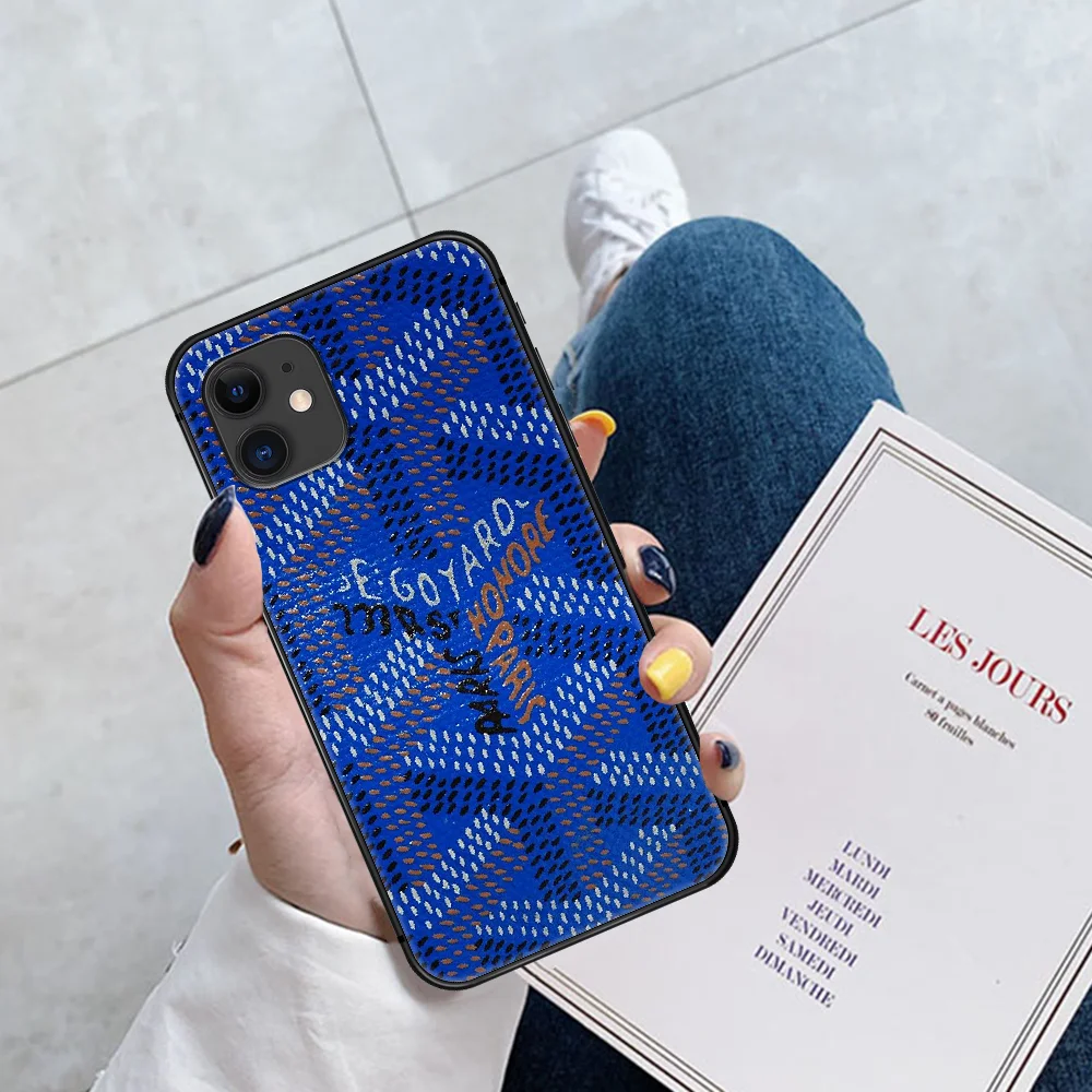 Goyard Design Colourful Phone Case For Iphone 5 5S SE 2020 6 6S 7 8 Plus 11 12 Mini X XS XR Pro Max black Cell Soft Bumper 3D
Goyard Design Colourful Phone Case For Iphone 5 5S SE 2020 6 6S 7 8 Plus 11 12 Mini X XS XR Pro Max black Cell Soft Bumper 3D