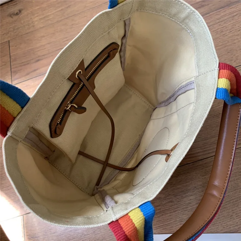 luxury brand bag large capacity handbag canvas smiling face women's Bag Mini Tote Bag rainbow ribbon Shopping Bag Tote Bag
luxury brand bag large capacity handbag canvas smiling face women's Bag Mini Tote Bag rainbow ribbon Shopping Bag Tote Bag