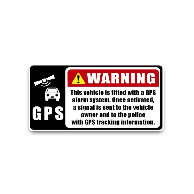 Hot Warning GPS Alaram To Owner Police Car Sticker Vinyl Bumper KK Motorcycle Decals Decorative Waterproof PVC 14cm*7cm
Hot Warning GPS Alaram To Owner Police Car Sticker Vinyl Bumper KK Motorcycle Decals Decorative Waterproof PVC 14cm*7cm