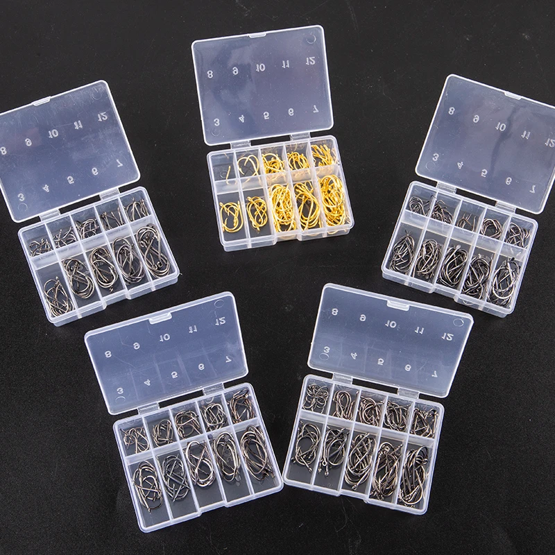 100/70Pcs 3-12# Carp Fishing Hook Coating High Carbon Stainless Steel Barbed For Retail Wholesale Boxes Hooks
100/70Pcs 3-12# Carp Fishing Hook Coating High Carbon Stainless Steel Barbed For Retail Wholesale Boxes Hooks