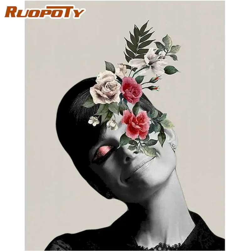RUOPOTY Framed Oil Picture By Numbers Woman With Flower Figure Paint Oil Color Photo By Number Handmade Home Decoration Gift
RUOPOTY Framed Oil Picture By Numbers Woman With Flower Figure Paint Oil Color Photo By Number Handmade Home Decoration Gift
