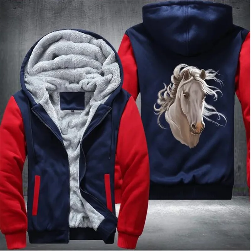 Beauty Horse Painting Mens Fleece Winter Hoodies Casual Sweatshirts Hoody Zipper Jackets Sportswear 2020 Thicken Warm Outwear
Beauty Horse Painting Mens Fleece Winter Hoodies Casual Sweatshirts Hoody Zipper Jackets Sportswear 2020 Thicken Warm Outwear
