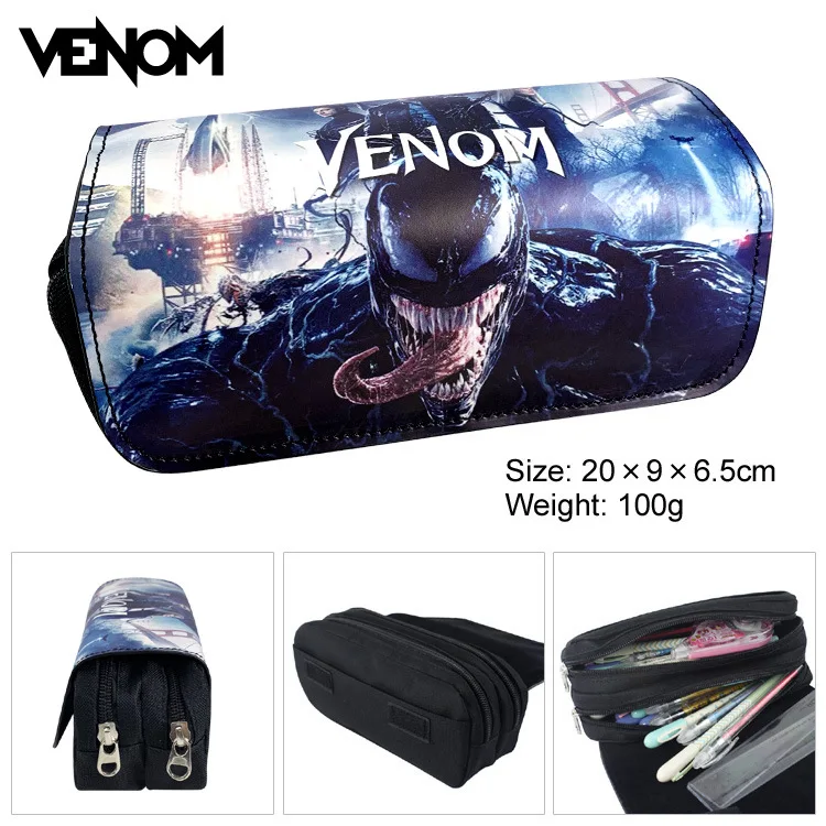 Venom Spiderman Pencil Case Children Large Capacity Canvas Pencilcase Student Anime Stationery Pencil Bag Pen School Supplies
Venom Spiderman Pencil Case Children Large Capacity Canvas Pencilcase Student Anime Stationery Pencil Bag Pen School Supplies