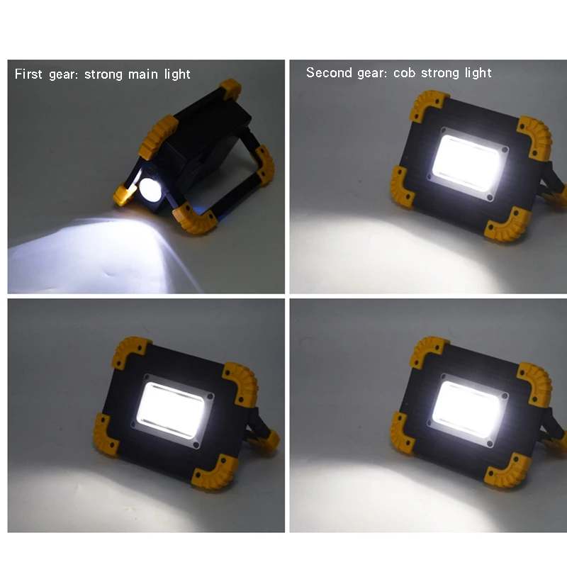 Portable Spotlight Led Work Light USB Rechargeable Outdoor Travel Lamp for Camping Lantern
Portable Spotlight Led Work Light USB Rechargeable Outdoor Travel Lamp for Camping Lantern