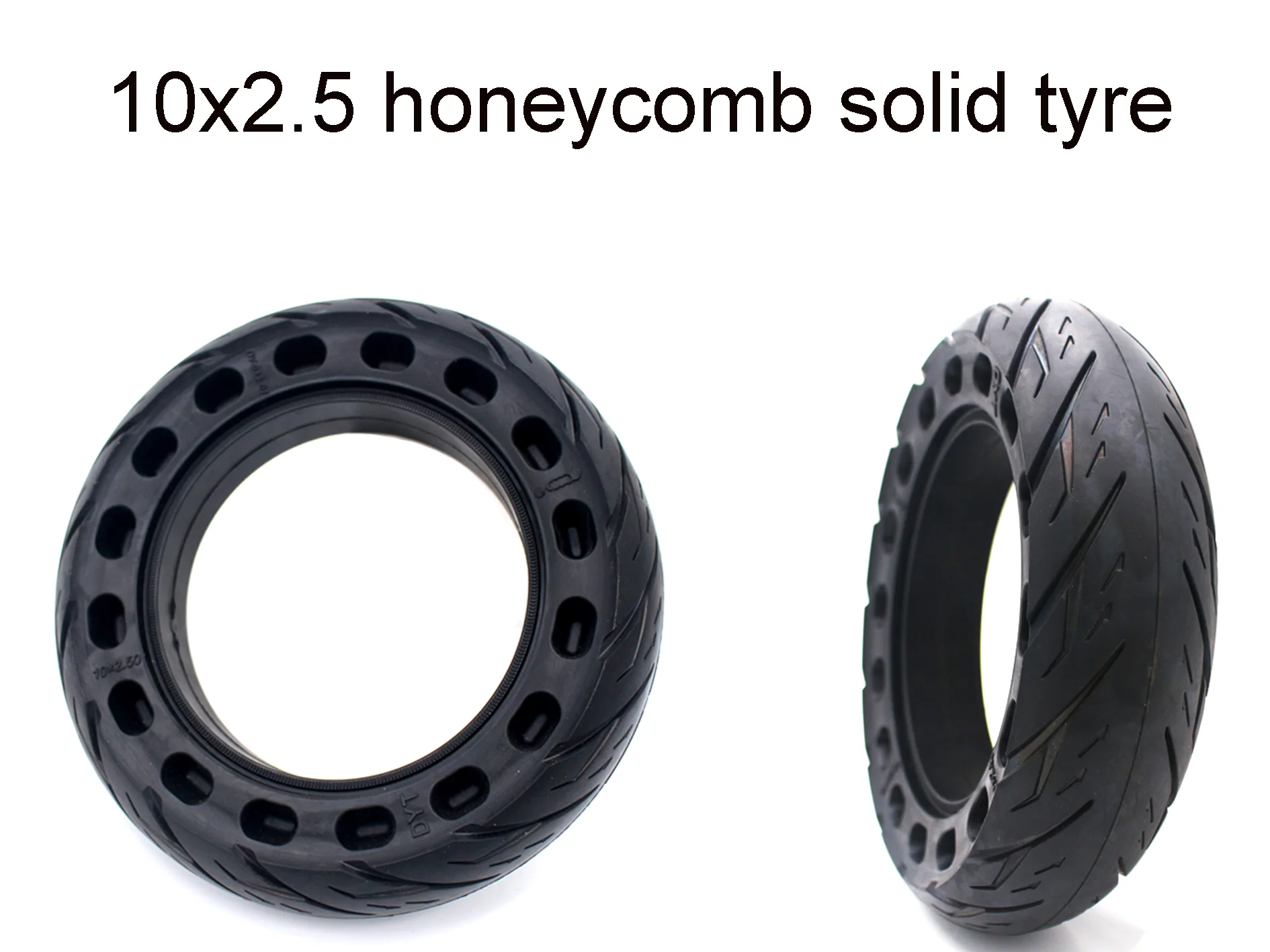 

10x2.5 solid tire tubeless honeycomb vacuum front and rear wheels tires for 10 inch smart self balancing electric scooter