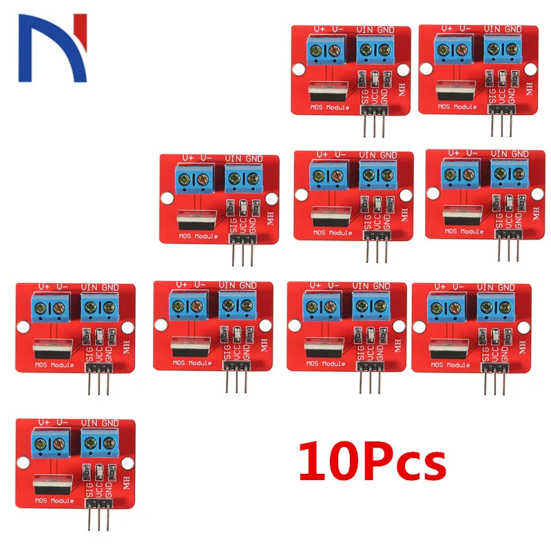 

10Pcs IRF520 Mosfet Driver Module For Arduino MCU ARM For Raspberry Pi 3.3v-5V IRF520 Power MOS Driver Module PWM Dimming LED