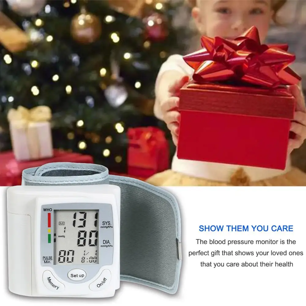 Digital Wrist Blood Pressure Monitor Pulse Meter Heart Rate Monitor Tonometer Mini Sphygmomanometer LCD Display Pulsometer
Digital Wrist Blood Pressure Monitor Pulse Meter Heart Rate Monitor Tonometer Mini Sphygmomanometer LCD Display Pulsometer