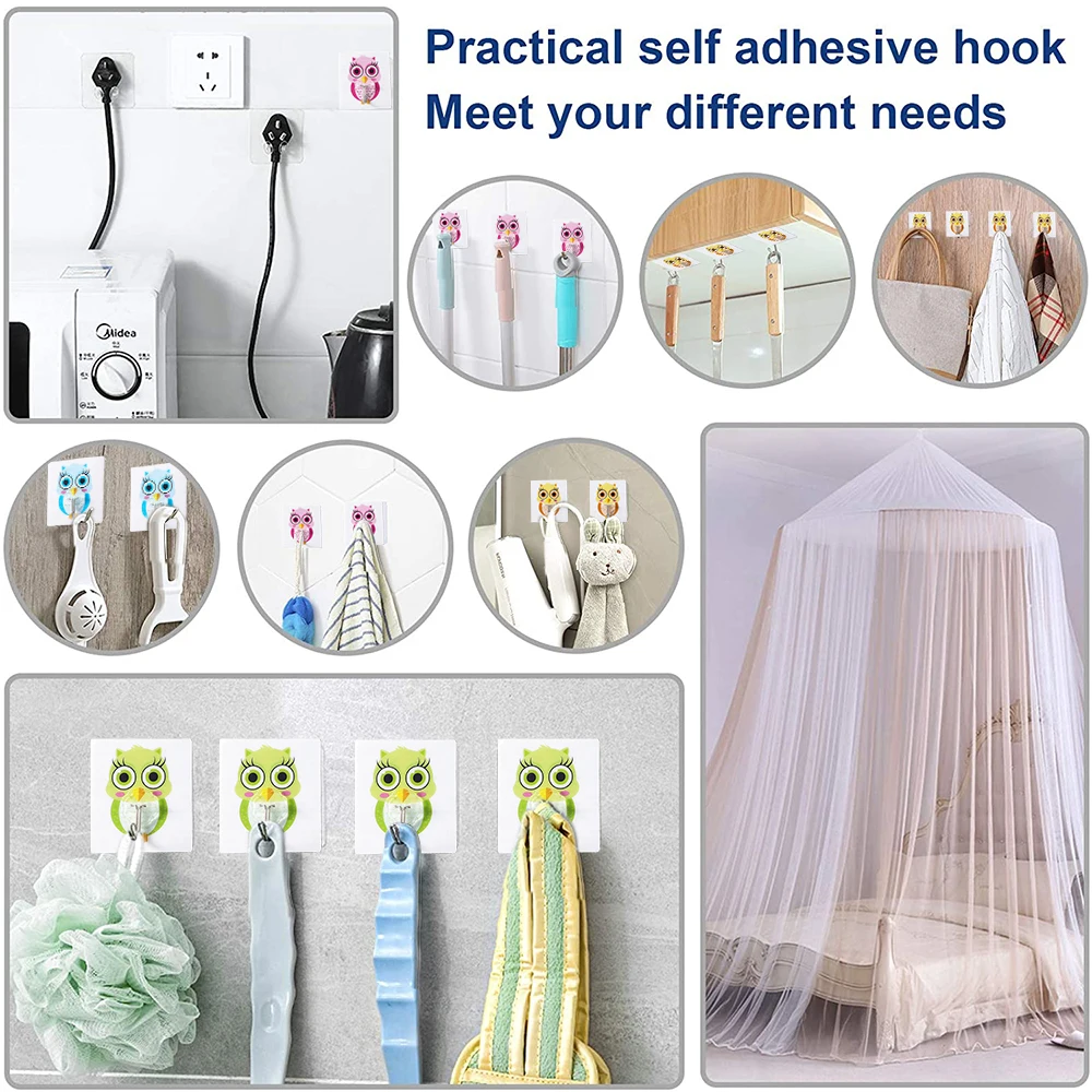 8pcs Owl Shape Adhesive Hanging Hooks Wall Hook Key Holder For Hanging Coat Hat Mask Towel Backpack Kitchen Home Decor
8pcs Owl Shape Adhesive Hanging Hooks Wall Hook Key Holder For Hanging Coat Hat Mask Towel Backpack Kitchen Home Decor