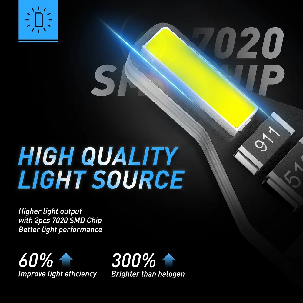 Светодиодная лампа AUXITO T10 W5W 6 шт. СВЕТОДИОДНАЯ Лампа 194 168 2825 7020 SMD 6000k 12 В для салона