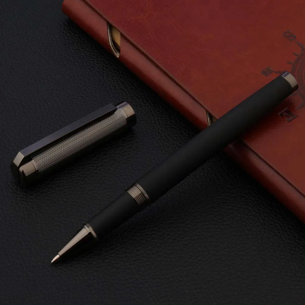 High quality brand black Metal wave carbon fiber Gun gray leather Rollerball Pen signature pen Stationery Office Supplies
High quality brand black Metal wave carbon fiber Gun gray leather Rollerball Pen signature pen Stationery Office Supplies