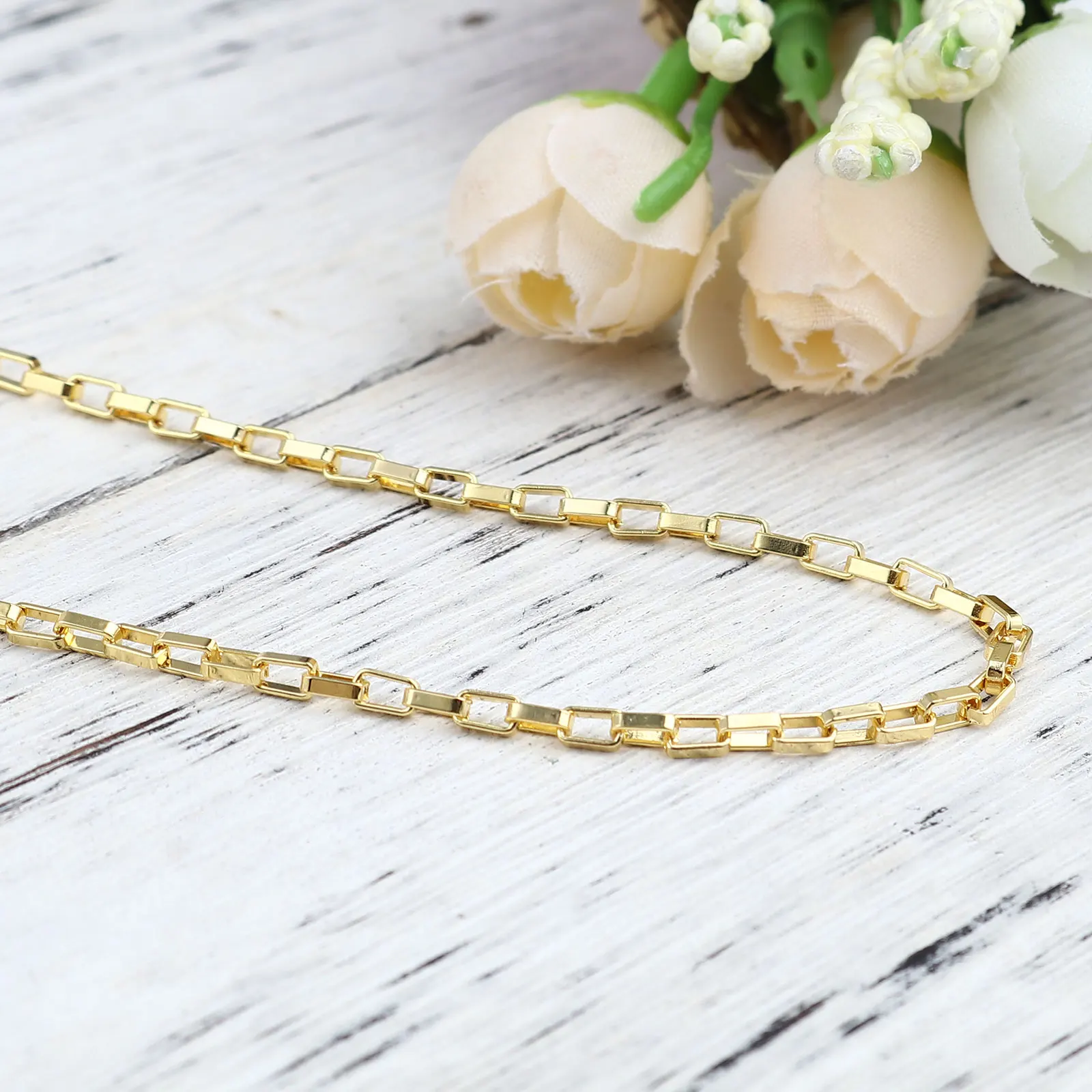 5M Fashion Handmade Mask Glasses Chains Gold Color Necklace Chain For DIY Jewelry Making Supplies Chains Findings Accessories
5M Fashion Handmade Mask Glasses Chains Gold Color Necklace Chain For DIY Jewelry Making Supplies Chains Findings Accessories