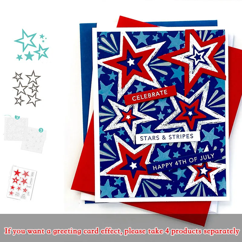 Star Happy 4th Boom New Metal Cutting Dies Stamps Scrapbook Dary Decoration Stencil Embossing Template DIY Greeting Card Handmad
Star Happy 4th Boom New Metal Cutting Dies Stamps Scrapbook Dary Decoration Stencil Embossing Template DIY Greeting Card Handmad