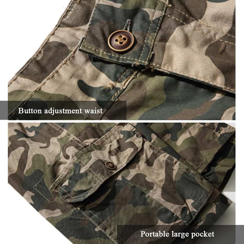 Men Brand Camo Cargo Shorts VoguePockets Loose Military Short Pants Nice Summer Fashion Camouflage Print Work Shorts Plus Size
Men Brand Camo Cargo Shorts VoguePockets Loose Military Short Pants Nice Summer Fashion Camouflage Print Work Shorts Plus Size