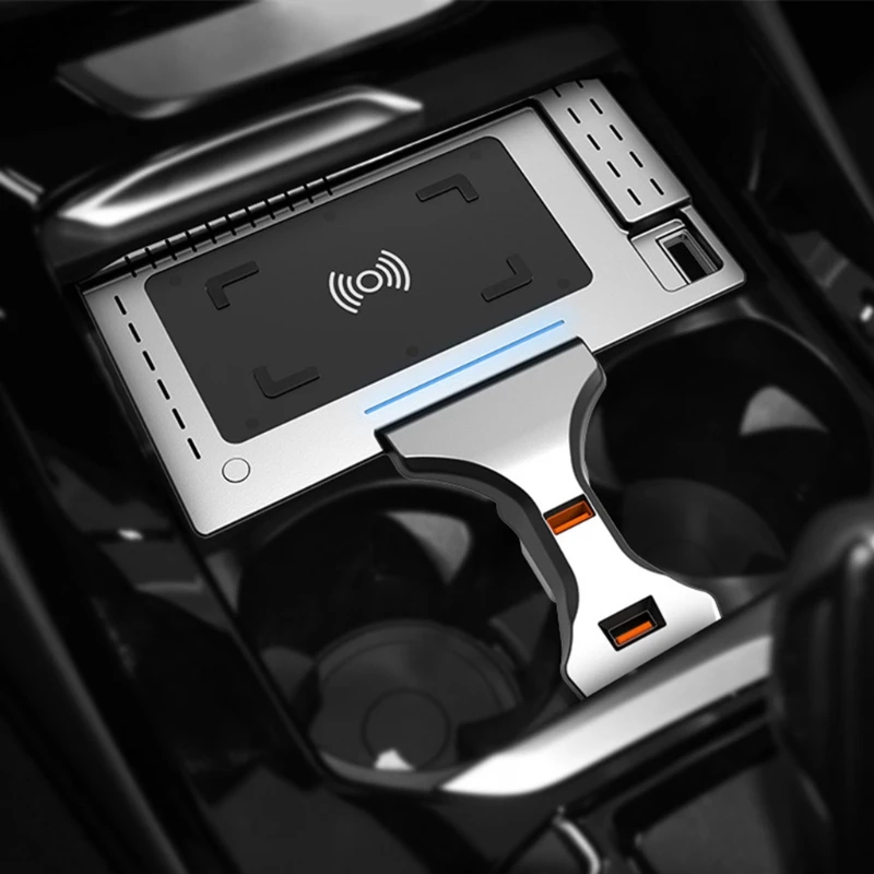 Беспроводное Автомобильное зарядное устройство, совместимое с X3 X4 2019-2021 15 Вт, быстрая зарядка с USB-портом, беспроводная зарядная площадка дл...
Беспроводное Автомобильное зарядное устройство, совместимое с X3 X4 2019-2021 15 Вт, быстрая зарядка с USB-портом, беспроводная зарядная площадка дл...