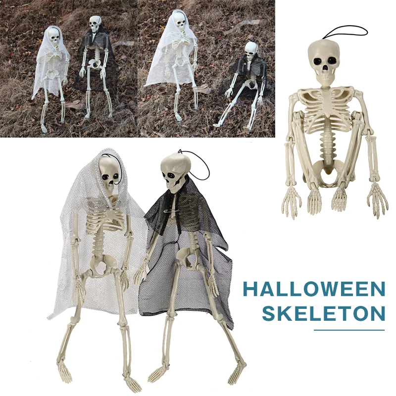 Halloween Scary Skeleton Model Plastic Simulation Ghost Groom Bride Couple Decor Props Horror Skull Halloween Home Decoration
Halloween Scary Skeleton Model Plastic Simulation Ghost Groom Bride Couple Decor Props Horror Skull Halloween Home Decoration