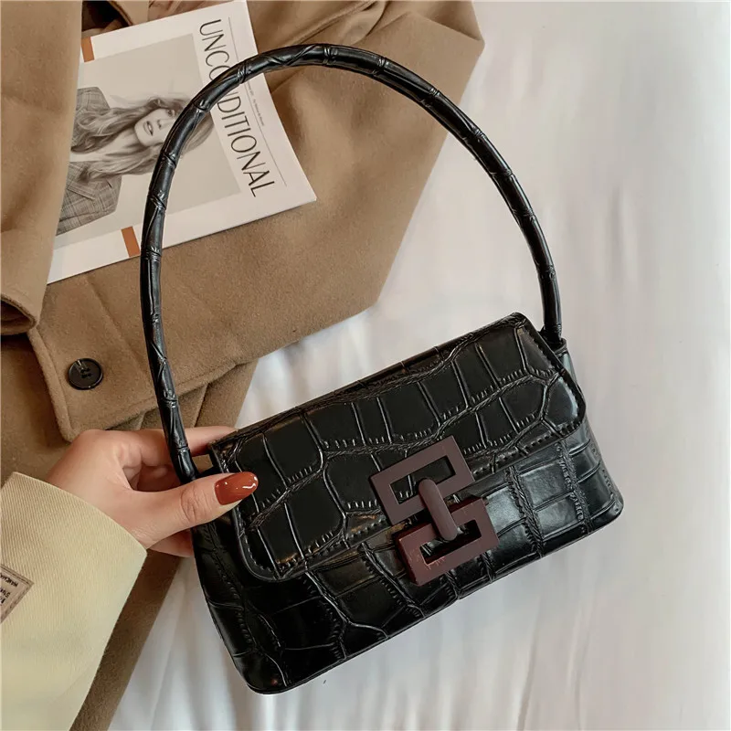 OLUOLIN Women Fashion Crocodile Pattern Baguette bags PU Leather Shoulder Totes Bag Design Luxury Hand Bag Female Travel
OLUOLIN Women Fashion Crocodile Pattern Baguette bags PU Leather Shoulder Totes Bag Design Luxury Hand Bag Female Travel