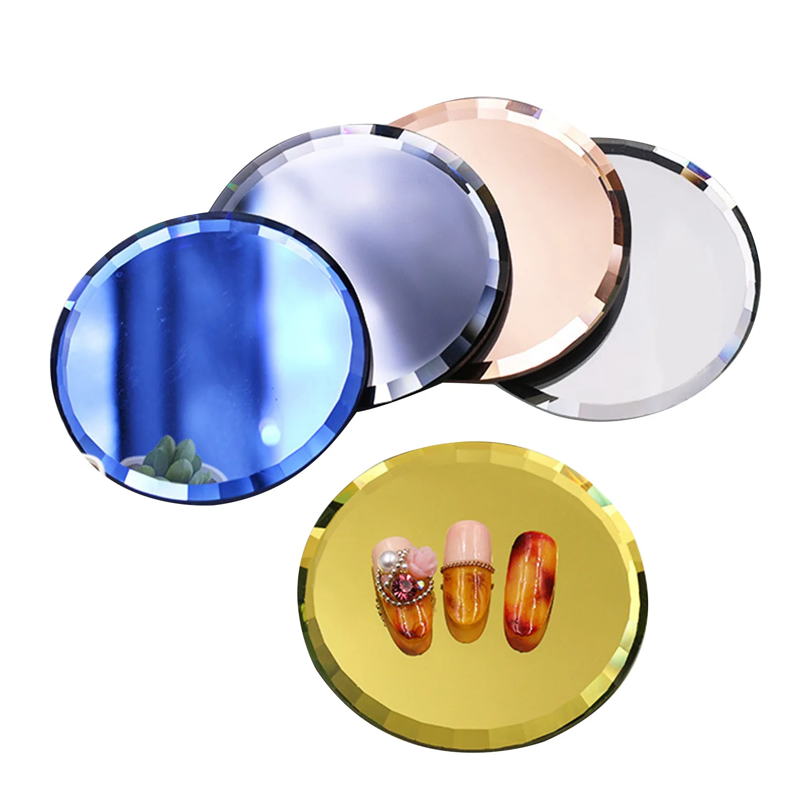 5pcs Nail Mirror Manicure Palette Art Display Tray Mixing Pigment Plate For Women Mirror Display Board Palette Nail Art Finished
5pcs Nail Mirror Manicure Palette Art Display Tray Mixing Pigment Plate For Women Mirror Display Board Palette Nail Art Finished