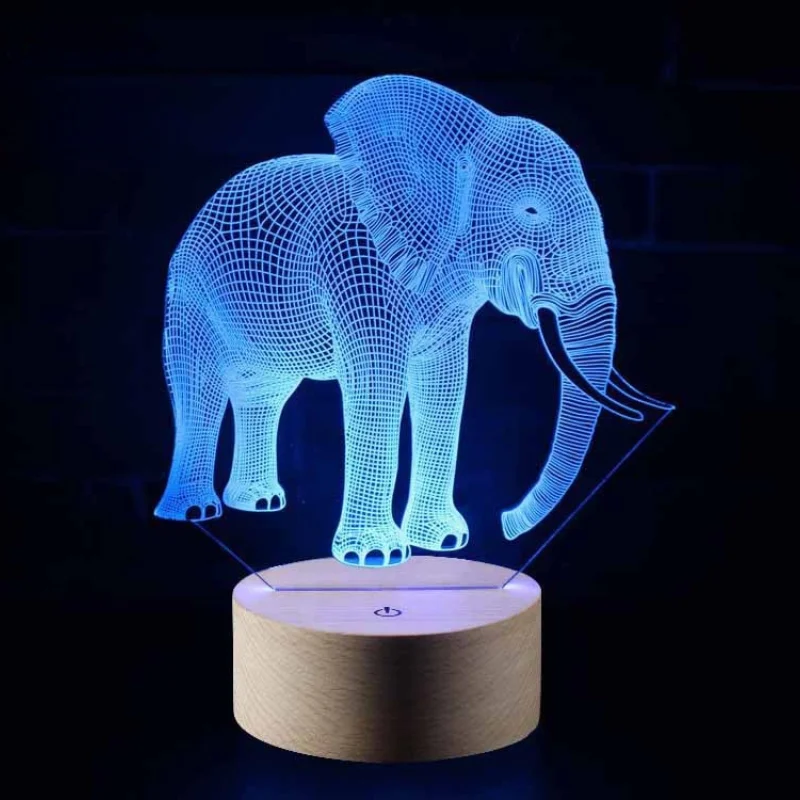 Лидер продаж, разноцветный светодиодный ночник 3d серии модель слона с сенсорным управлением, креативный подарок, визуальный светильник
Лидер продаж, разноцветный светодиодный ночник 3d серии модель слона с сенсорным управлением, креативный подарок, визуальный светильник