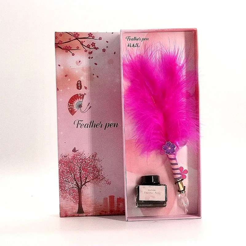 New Color Feather Pen Student Writing Stationery Set Color Cute Gift Box Stainless Steel Nib Metal Texture Pen Birthday Gift
New Color Feather Pen Student Writing Stationery Set Color Cute Gift Box Stainless Steel Nib Metal Texture Pen Birthday Gift