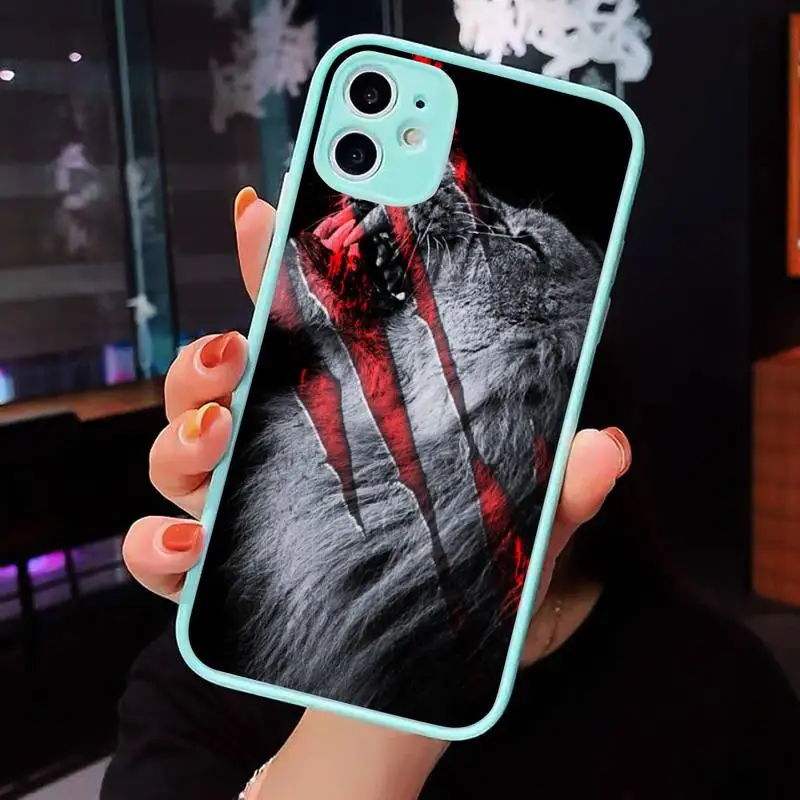 Tiger Leopard Lion Phone Cases Matte transparent For blue iPhone 12 Mini 11 Pro XR XS Max 7 8 Plus X Back Cover
Tiger Leopard Lion Phone Cases Matte transparent For blue iPhone 12 Mini 11 Pro XR XS Max 7 8 Plus X Back Cover