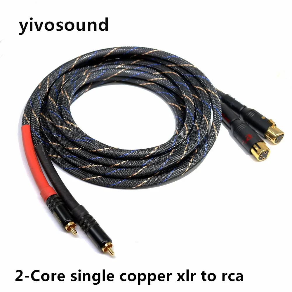yivosound HIFI 2 core shielding wire Female XLR to Male XLR RCA jack Audio Cables Wire Line
yivosound HIFI 2 core shielding wire Female XLR to Male XLR RCA jack Audio Cables Wire Line