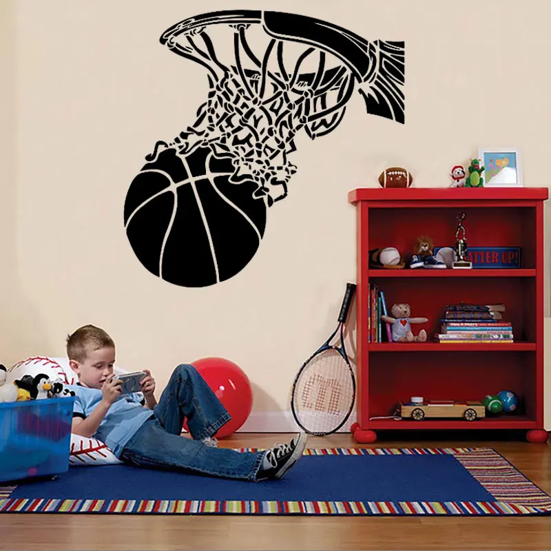 Basketball Wall Decal Ball and Basket Sports Vinyl Stickers For Teens Kids Boy Bedroom Decor Mural Wall Sticker CX235
Basketball Wall Decal Ball and Basket Sports Vinyl Stickers For Teens Kids Boy Bedroom Decor Mural Wall Sticker CX235