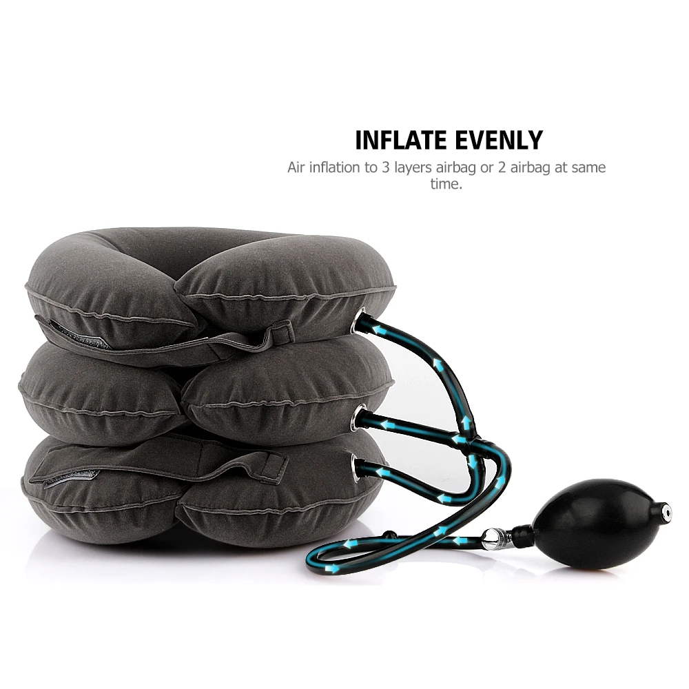 Neck Massager Air Inflatable Cervical Collar Neck Traction Tractor Support Massage Pillow Pain Relief Relax Neck Healthcare Tool
Neck Massager Air Inflatable Cervical Collar Neck Traction Tractor Support Massage Pillow Pain Relief Relax Neck Healthcare Tool