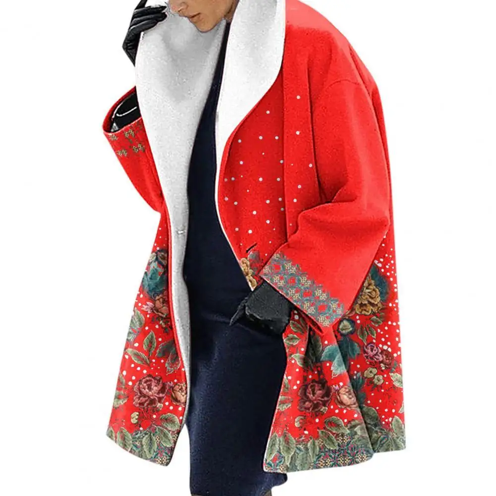 Long Sleeve Women Coat Single Button Woolen Harajuku Pattern Tweed Outerwear for Daily Wear
Long Sleeve Women Coat Single Button Woolen Harajuku Pattern Tweed Outerwear for Daily Wear