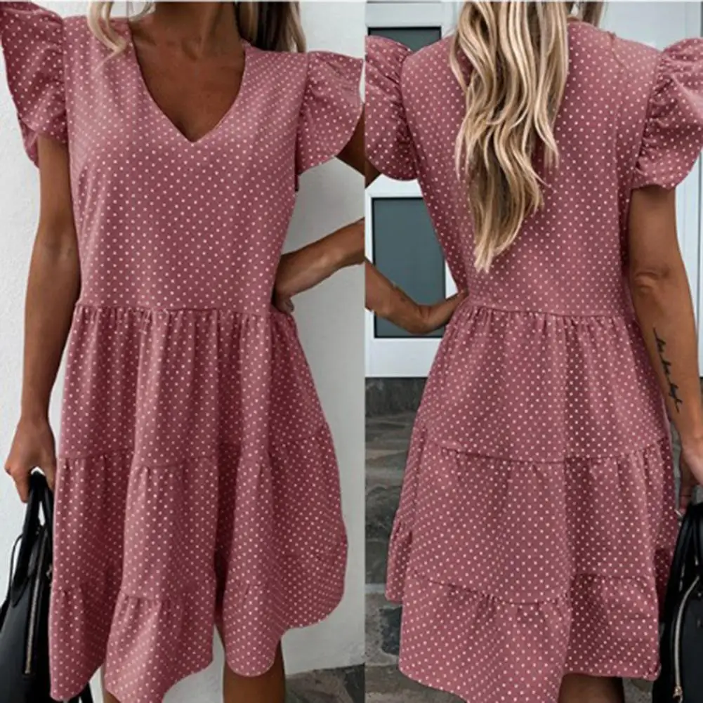 50% Hot Sales!!! Summer Dress Polka Dot Ruffles Sexy Puff Sleeve Loose Skirt for School
50% Hot Sales!!! Summer Dress Polka Dot Ruffles Sexy Puff Sleeve Loose Skirt for School