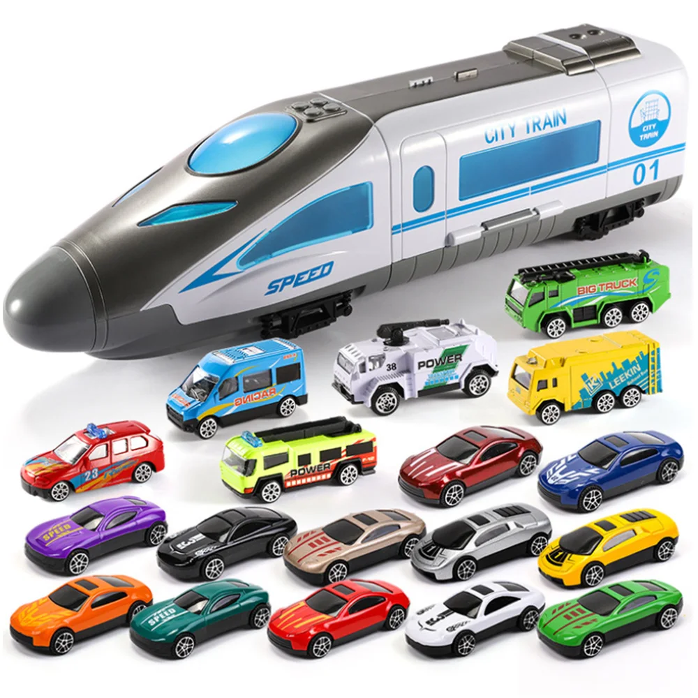 Kids Simulation Train Large-scale Receivable Track Car Toys Children Early Education Fun Inertial Car Model Toy With Light Music
Kids Simulation Train Large-scale Receivable Track Car Toys Children Early Education Fun Inertial Car Model Toy With Light Music