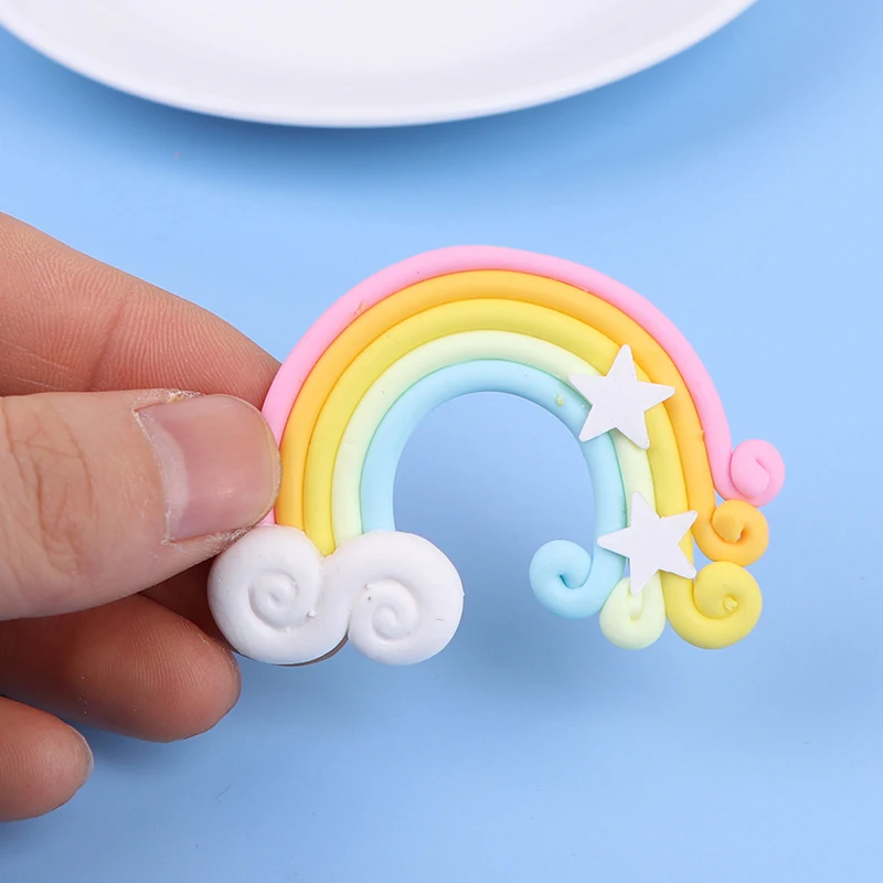 10pcs/set Soft Clay Rainbow Cabochons Handmade Resin Material Hair & Costume Accessories
10pcs/set Soft Clay Rainbow Cabochons Handmade Resin Material Hair & Costume Accessories