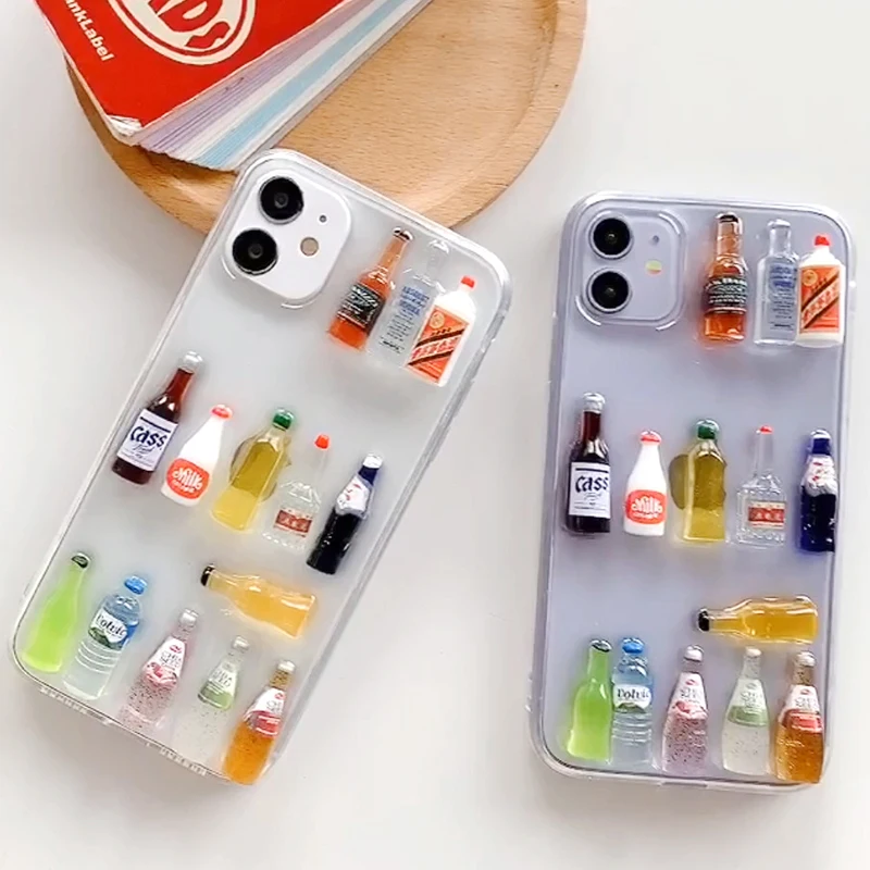 For iPhone 12 11 Pro Fashion Liquor Phone Case iPhone X XR XS Max 12 Mini 7 8 Plus SE 2020 Phone Cases Cartoon 3D Coque Cover
For iPhone 12 11 Pro Fashion Liquor Phone Case iPhone X XR XS Max 12 Mini 7 8 Plus SE 2020 Phone Cases Cartoon 3D Coque Cover
