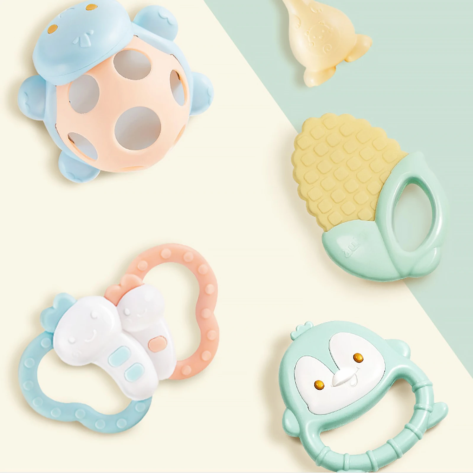 Cute Animal Baby Teether Rattle Training Toys Children Jingle Shaking Bell Kids Safety Rattles Teether Grip Handbell Toddler Toy
Cute Animal Baby Teether Rattle Training Toys Children Jingle Shaking Bell Kids Safety Rattles Teether Grip Handbell Toddler Toy