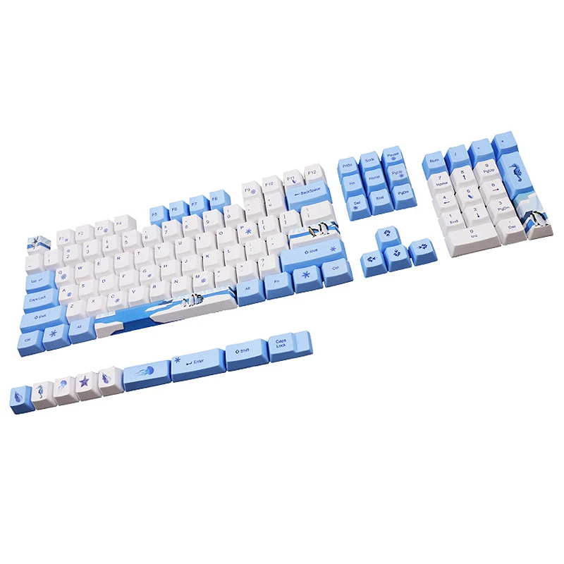 113 ключ PBT Keycap Набор DIY механическая клавиатура тема Keycaps Замена кнопки |