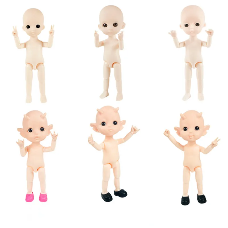 New 16cm Bjd Doll with 13 Movable Joints and 7 Gestures Can Change Nude Baby Dress Up Play House Toy Girl 1/12 DIY Birthday Gift
New 16cm Bjd Doll with 13 Movable Joints and 7 Gestures Can Change Nude Baby Dress Up Play House Toy Girl 1/12 DIY Birthday Gift
