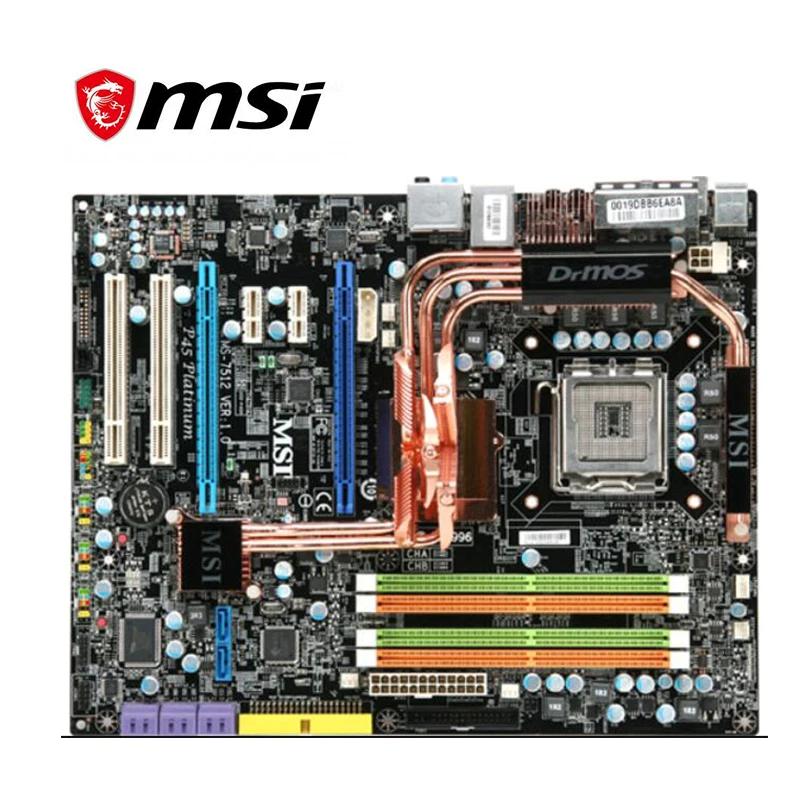 Материнская плата для MSI P45 Platinum LGA 775 DDR2 16 Гб Intel настольная материнская SATA II PCI E X16