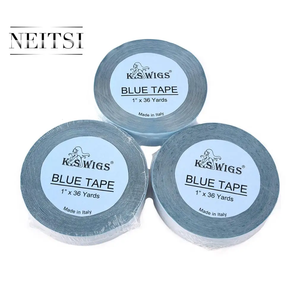 Neitsi One Roll 1inch * 36 YDS Tape Roll Blue Double Side Adhesive Tape For Hair Extension
Neitsi One Roll 1inch * 36 YDS Tape Roll Blue Double Side Adhesive Tape For Hair Extension