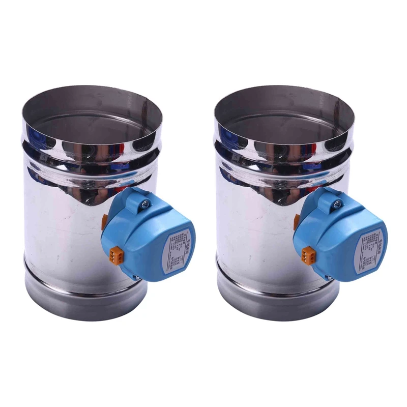 2X 125Mm Stainless Steel Air Damper Valve HVAC Electric Air Duct Motorized Damper For 5 Inch Ventilation Pipe Valve 220V
2X 125Mm Stainless Steel Air Damper Valve HVAC Electric Air Duct Motorized Damper For 5 Inch Ventilation Pipe Valve 220V