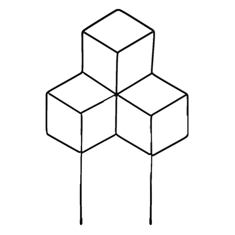634E Three-Dimensional 3 Cube Shape Garden Plant Support Frame Wreath Climbing Plants
634E Three-Dimensional 3 Cube Shape Garden Plant Support Frame Wreath Climbing Plants