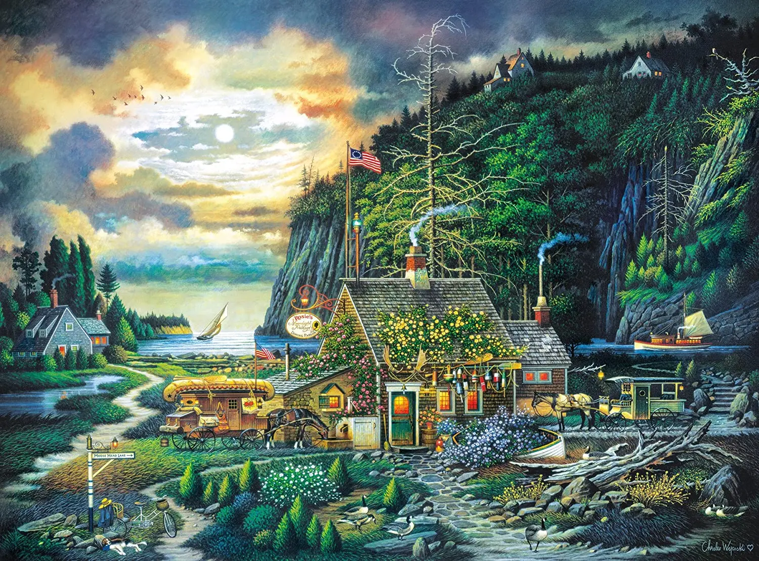 Moonlight & Roses - 1000 Piece Jigsaw Puzzle Homeschool Supplies Educational Kids Toys Educational Learning Toys for Children
Moonlight & Roses - 1000 Piece Jigsaw Puzzle Homeschool Supplies Educational Kids Toys Educational Learning Toys for Children