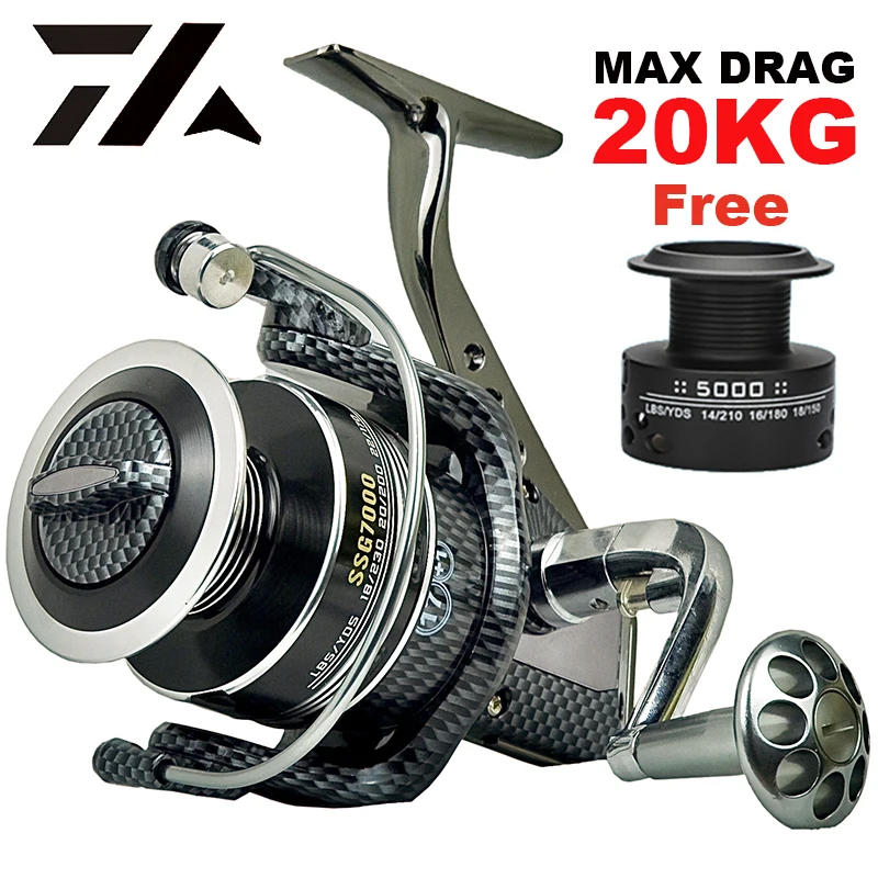 High Quality Double Spool Fishing reel 17+1 BB Spinning Reel 1000-7000 Full Metal Handle Spool High Speed Long Casting Reel
High Quality Double Spool Fishing reel 17+1 BB Spinning Reel 1000-7000 Full Metal Handle Spool High Speed Long Casting Reel