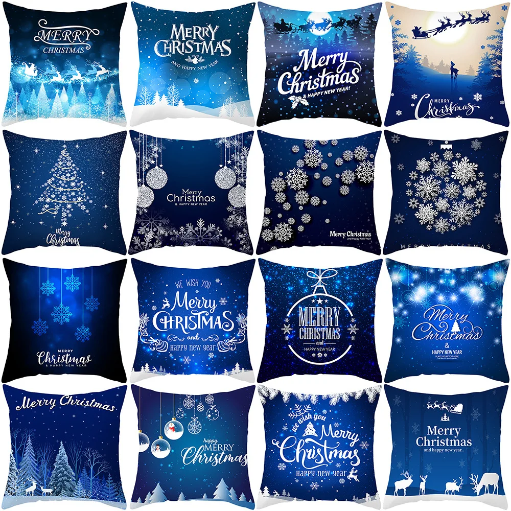 2022 18*18 Inch Christmas Elk Printing Santa Claus Beautiful Pillowcase Sofa Pillow Dark Blue Snowflake Scenery Home Soft Cover
2022 18*18 Inch Christmas Elk Printing Santa Claus Beautiful Pillowcase Sofa Pillow Dark Blue Snowflake Scenery Home Soft Cover