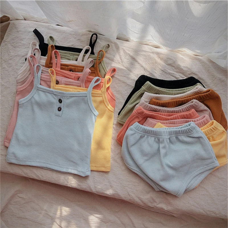 2Pcs Summer Newborn Baby Girls Clothes Suit Soid Color Cotton Sleeveless T-Shirt Top Triangle Pants Toddler Infant Outfit Set
2Pcs Summer Newborn Baby Girls Clothes Suit Soid Color Cotton Sleeveless T-Shirt Top Triangle Pants Toddler Infant Outfit Set
